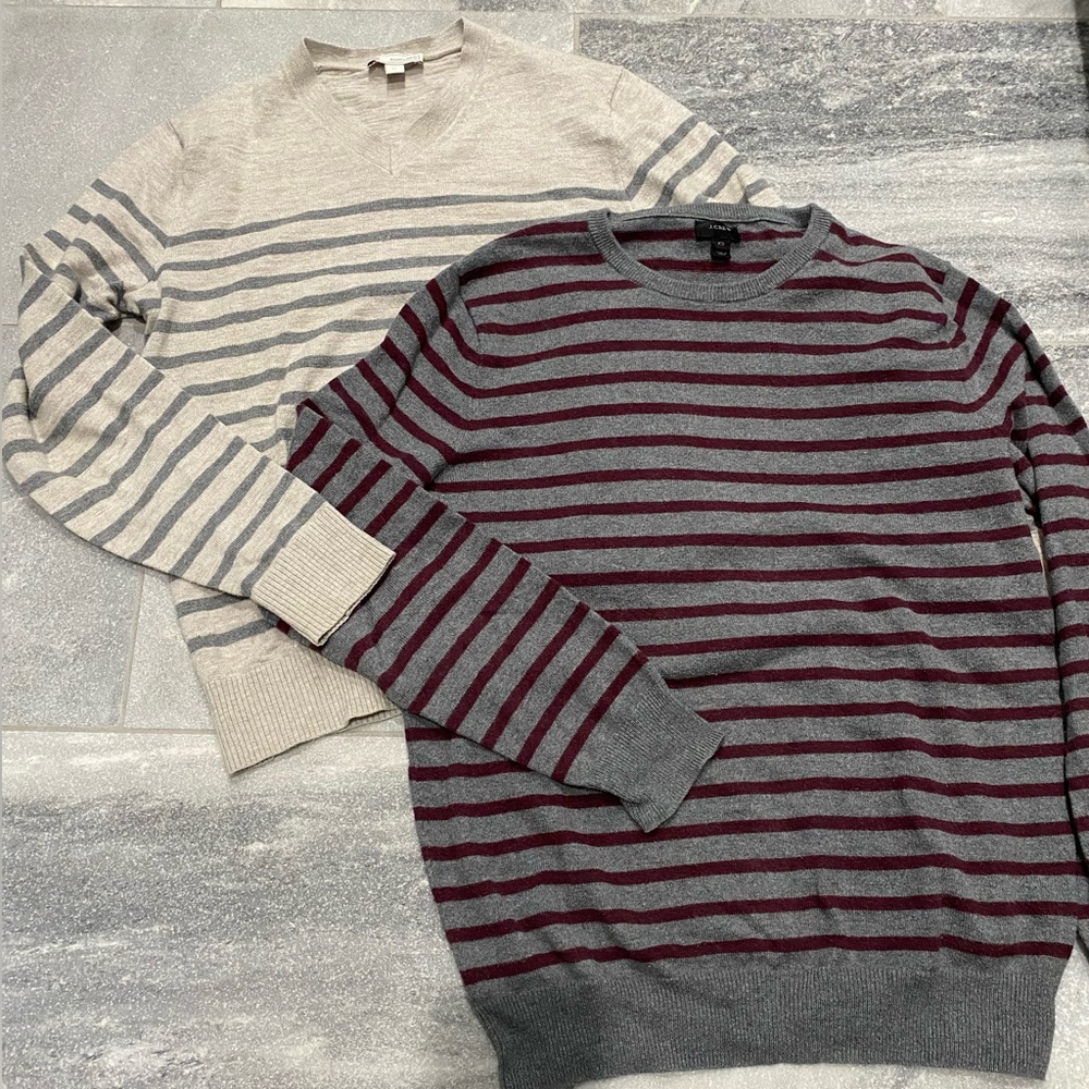 2 striped XS sweaters - J Crew & Gap - used - make offer